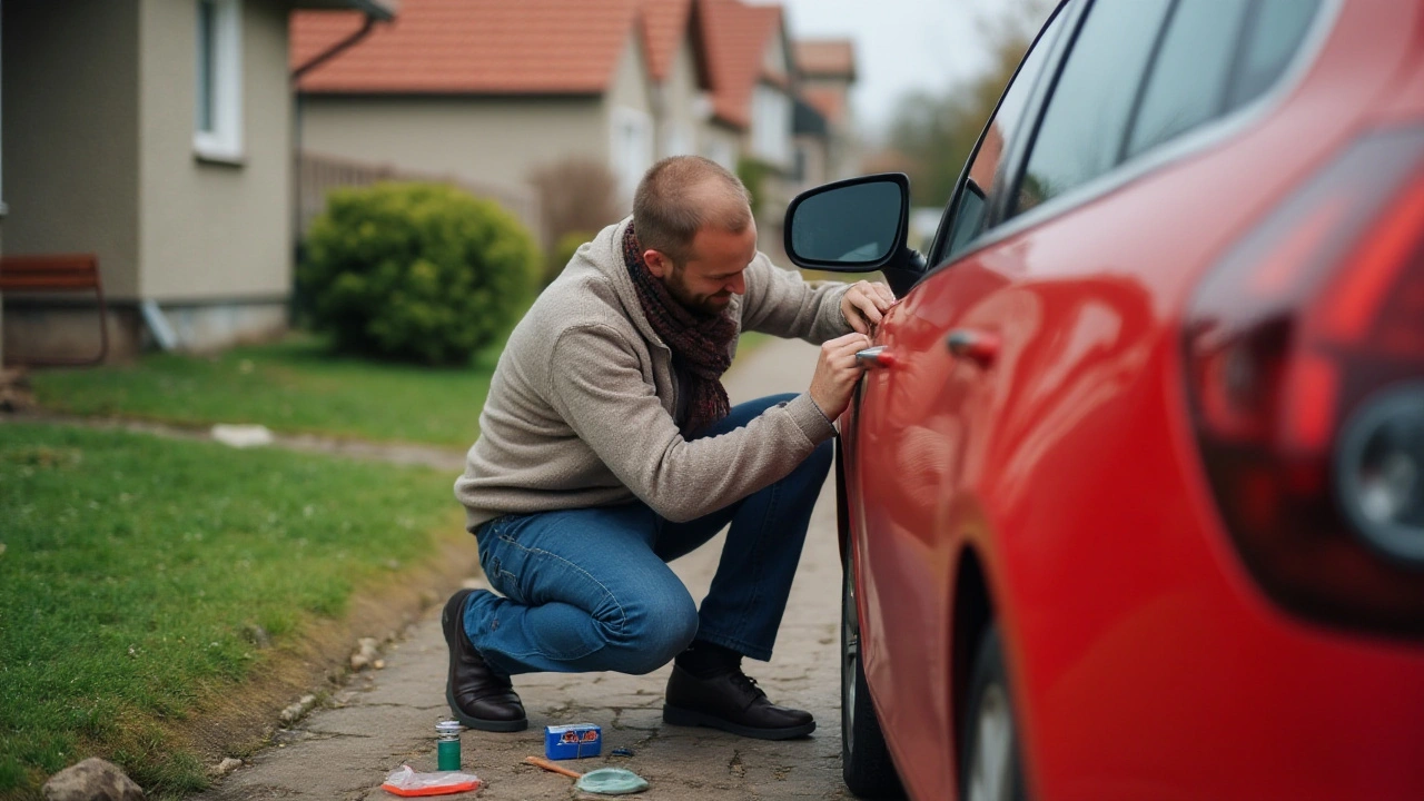 Jak účinně opravit poškozený lak na autě